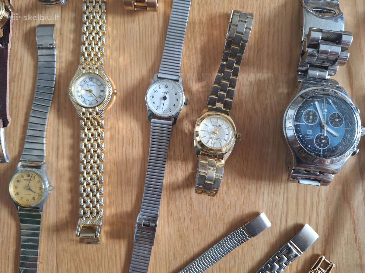 Seni laikrodžiai mechaniniai ir kvarciniai - nuotraukos Nr. 4
