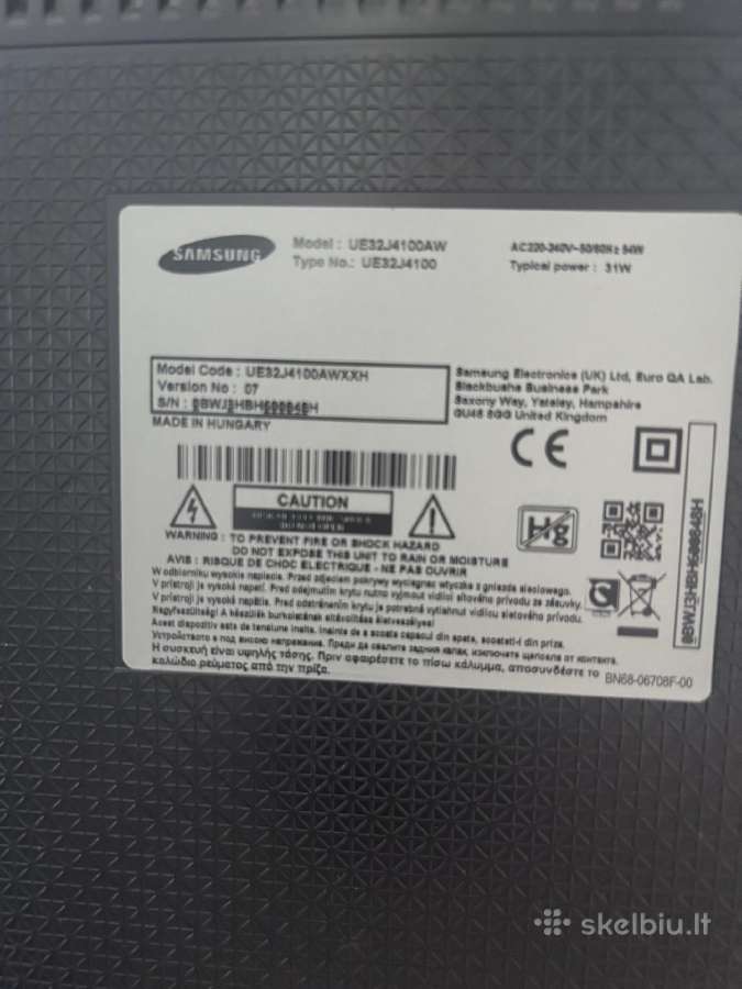 Samsung TV (32coliai) - nuotraukos Nr. 2