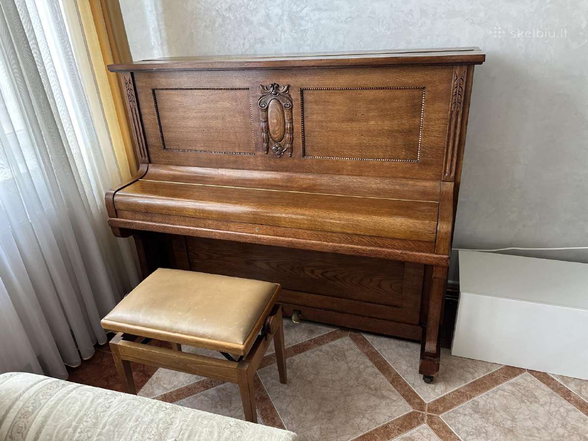 Antikvarinis „Francke Leipzig“ pianinas - nuotraukos Nr. 3
