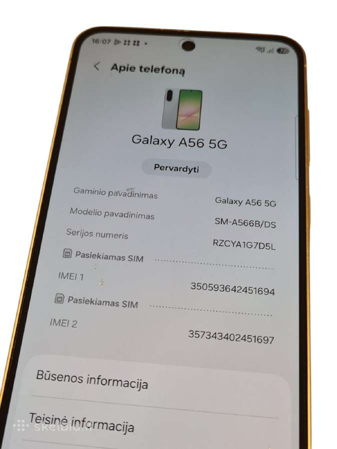 Samsung Galaxy A56 5G +garantija - nuotraukos Nr. 6