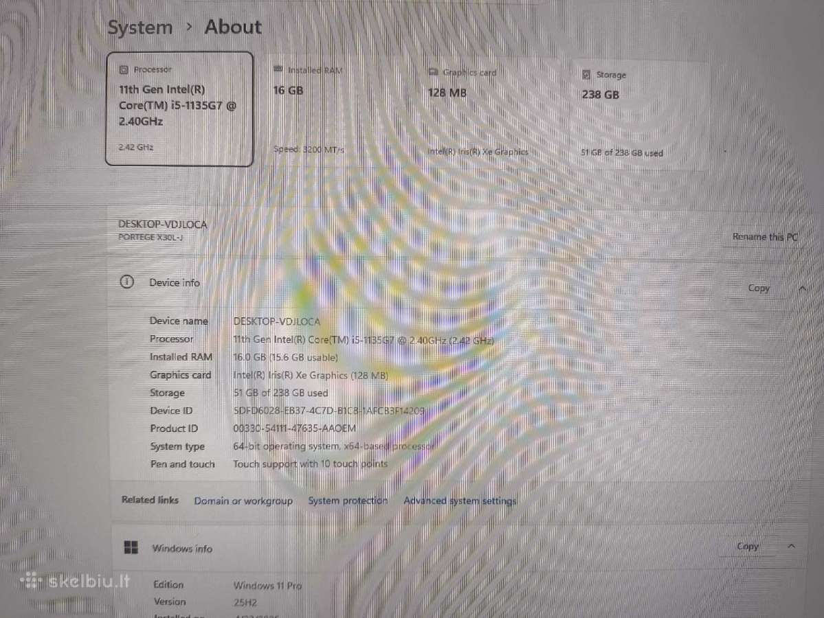 13.3 Fhd Ips Touch i5-1135g7 16gb 256gb - nuotraukos Nr. 4