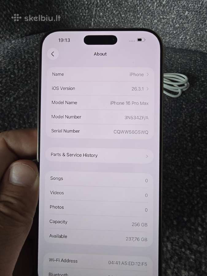 Apple iPhone 16 pro max 256gb - nuotraukos Nr. 8