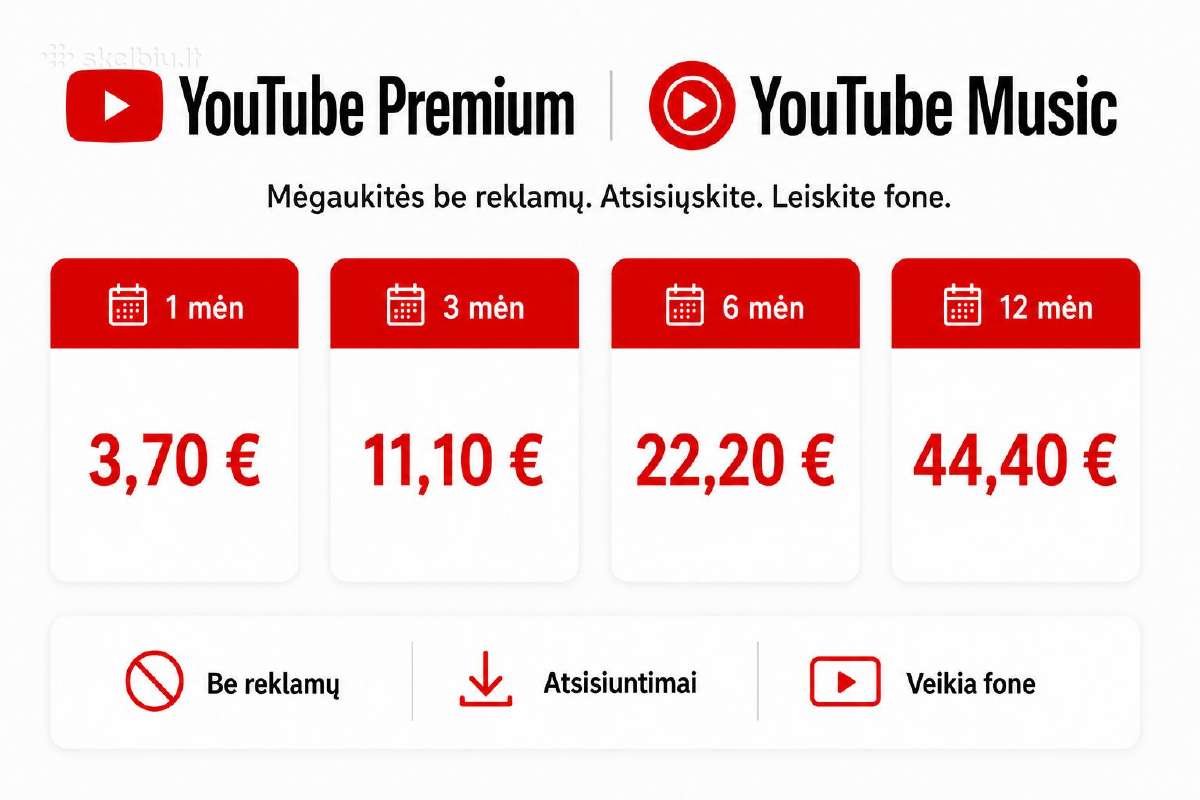 Youtube Premium - žiūrėk be reklamų - nuotraukos Nr. 2
