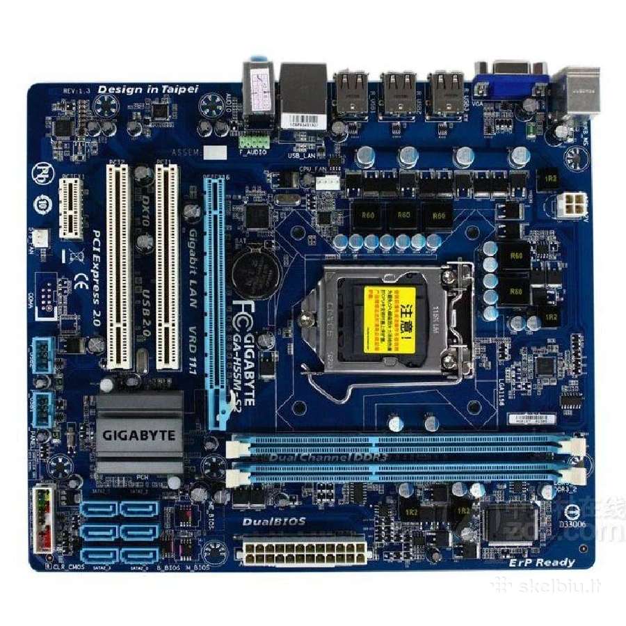 Lga1156 Ddr3 Gigabit Ga-h55m-s2 - nuotraukos Nr. 2