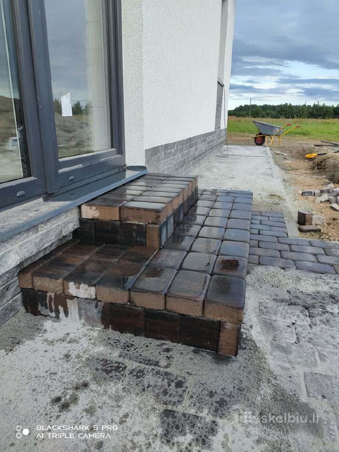 Kokybiškas trinkelių klojimas už gerą kainą - nuotraukos Nr. 16