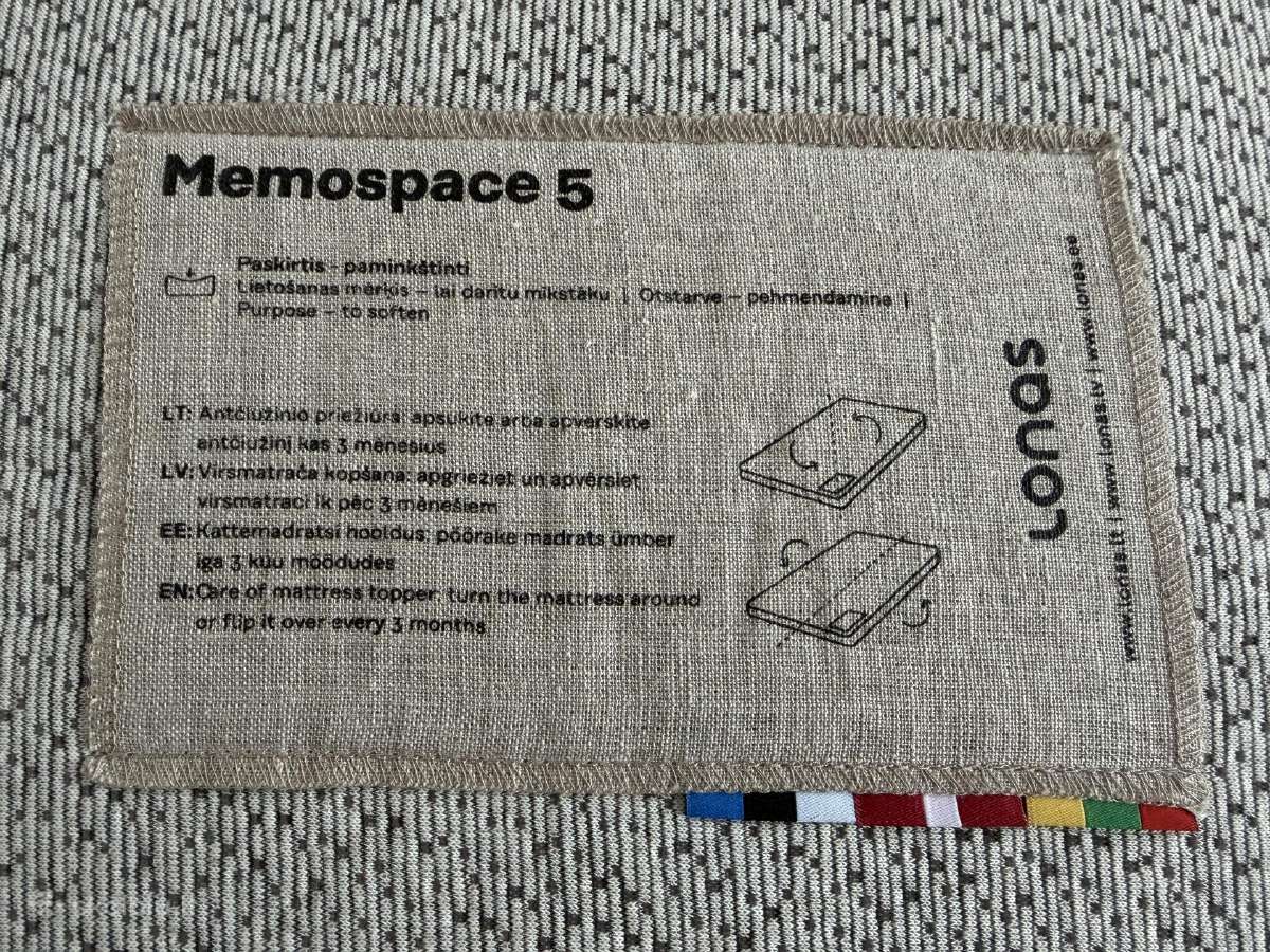 Lonas Memospace 5 antčiužinis 160x200 - nuotraukos Nr. 6