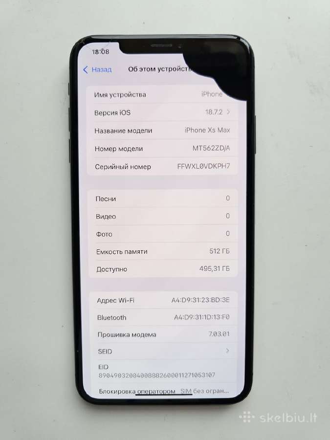 Pilnai veikiantis iPhone XS Max 512 GB! - nuotraukos Nr. 3