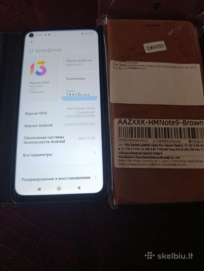 Redme note 9 128 GB - nuotraukos Nr. 3