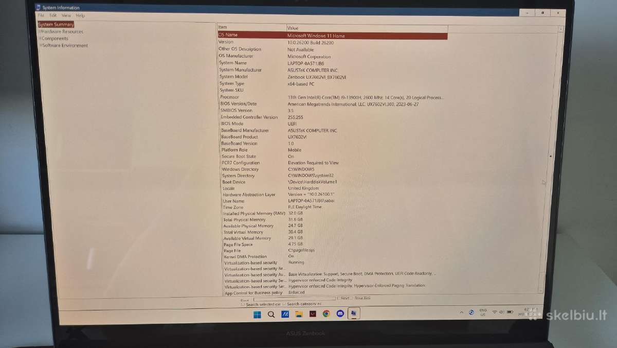 Asus Zenbook Pro 16x Oled žaidimų fanui - nuotraukos Nr. 5