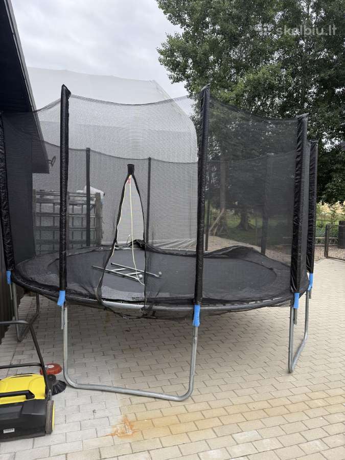 Batutas 374cm su apsauginiu tinklu - nuotraukos Nr. 2