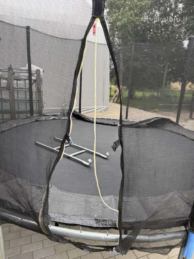 Batutas 374cm su apsauginiu tinklu - nuotraukos Nr. 3