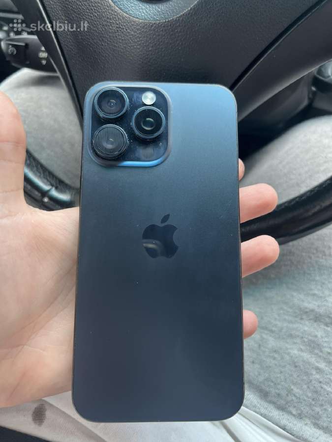 Parduodu iPhone 15 Pro Max 256gb blue titanium - nuotraukos Nr. 3