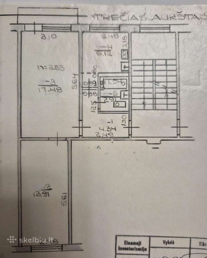2kambarių butas Renovuojamame name šalia Akropolio - nuotraukos Nr. 10