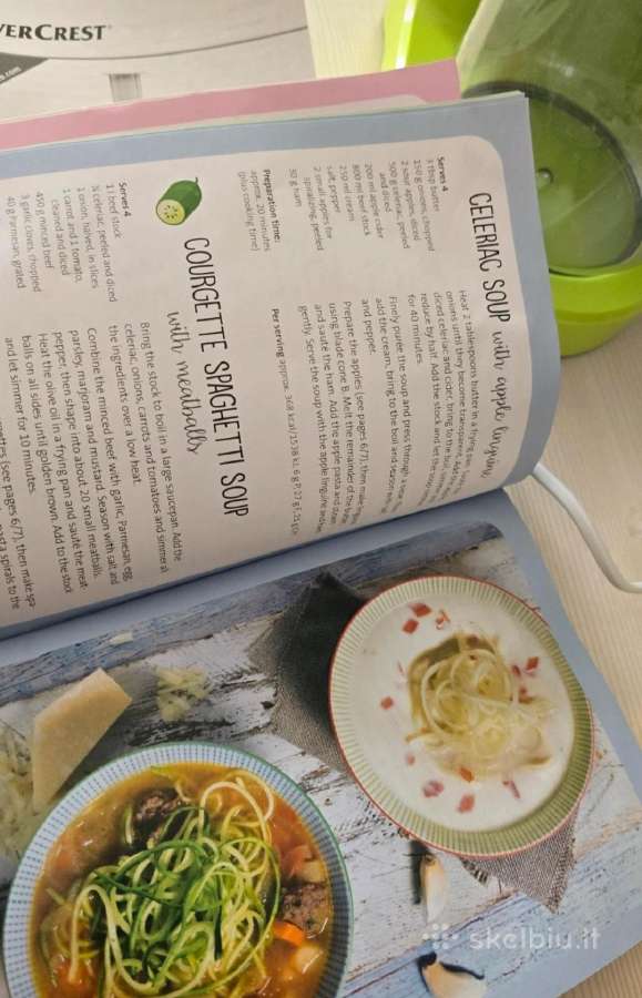 Elektrinis daržovių pjaustytuvas-spiralizatorius - nuotraukos Nr. 5