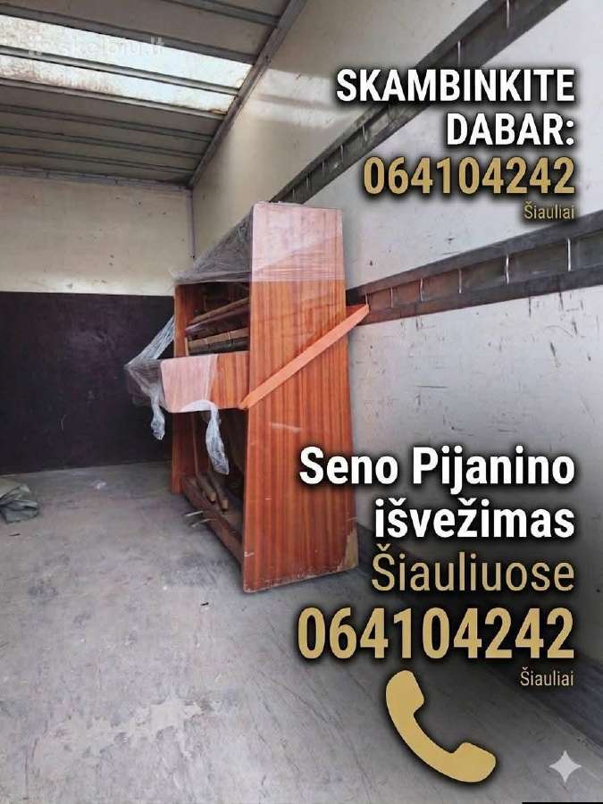 Krovinių pervežimas Senų baldų išvežimas,Šiauliai - nuotraukos Nr. 20
