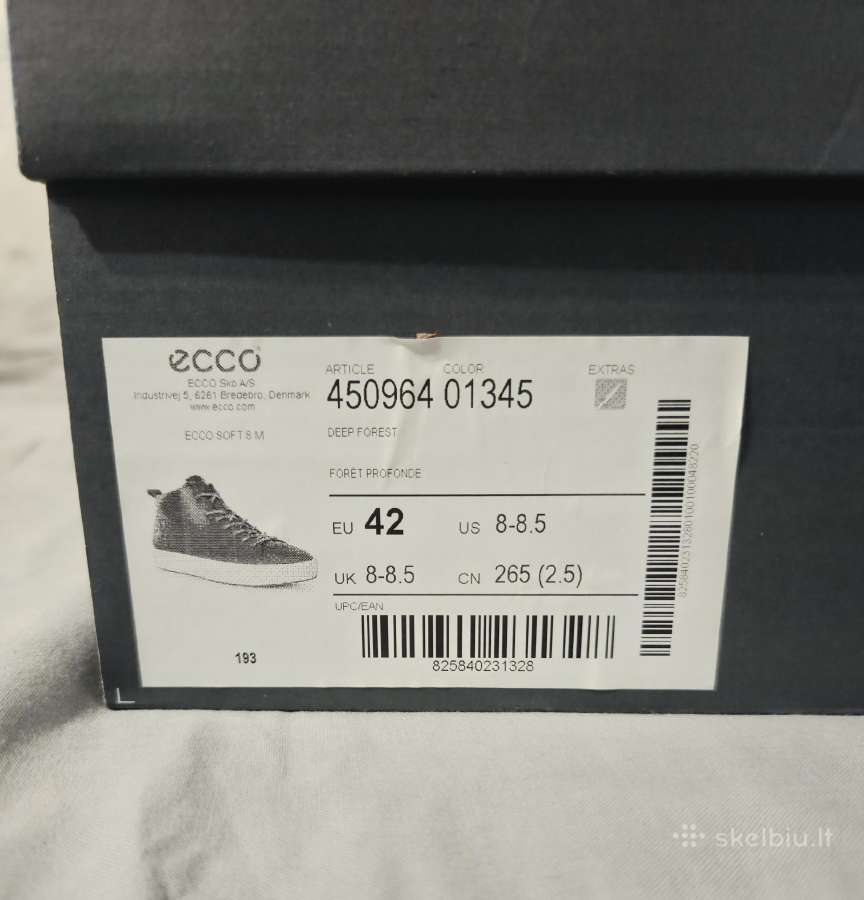 Ecco Soft 8 Green Mid odiniai batai - nuotraukos Nr. 8