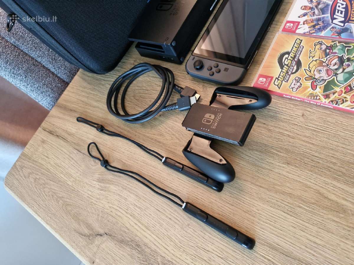 Nintendo switch + žaidimai + atminties korta - nuotraukos Nr. 3