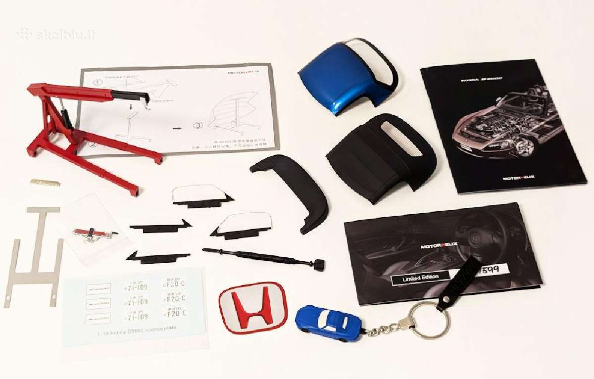 1/18 Honda S2000 Ap2 Bermuda Blue Motorhelix - nuotraukos Nr. 13