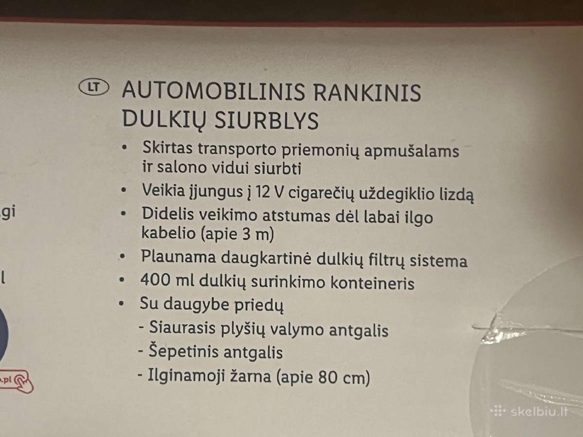 Automobilinis dulkių sirbliukas - nuotraukos Nr. 4