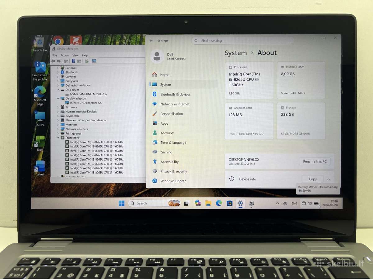 Dell latitude 3310 2 in 1 - nuotraukos Nr. 2