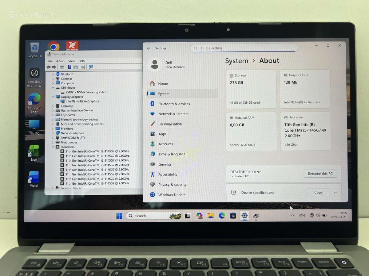 Dell latitude 5320 2 in 1 - nuotraukos Nr. 3