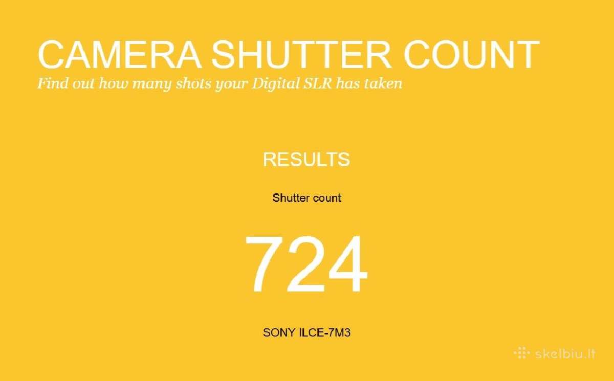 Sony a7 III body su vos 724 Shutter count! - nuotraukos Nr. 14