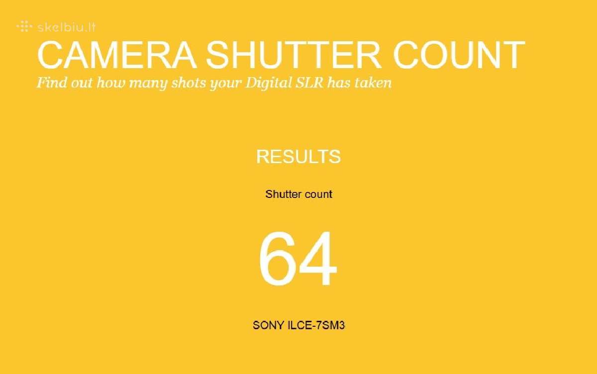 Sony a7s III body su vos 64 Shutter Count! - nuotraukos Nr. 11