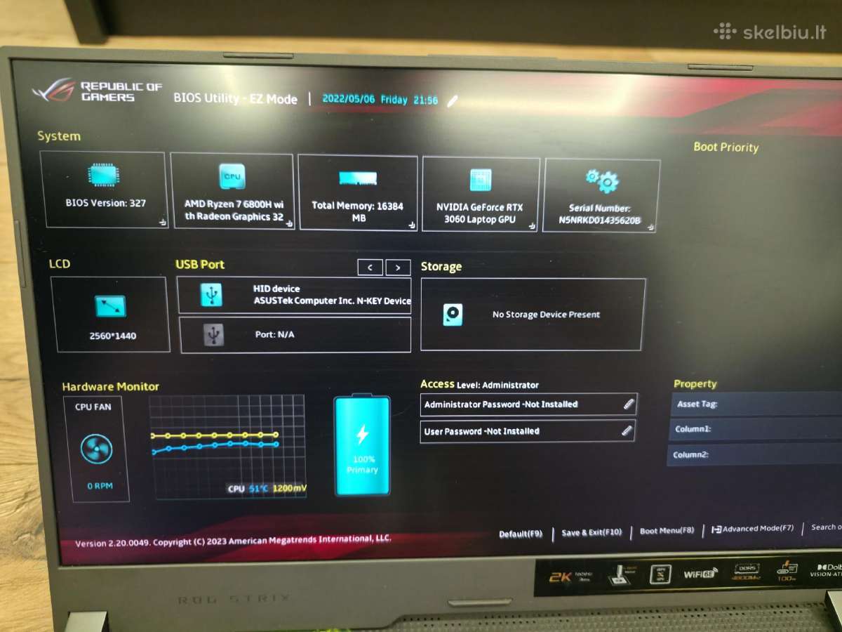 Asus Rog Strix G513r - nuotraukos Nr. 3