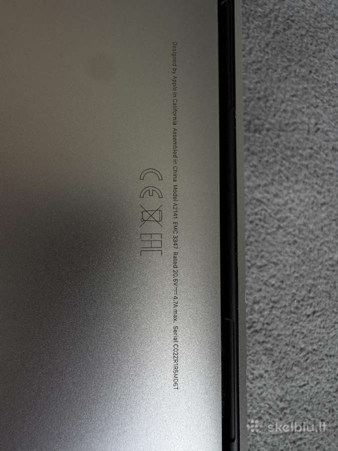 MacBook Pro 16" i9 32gb RAM 1tb 8gb Radeon - nuotraukos Nr. 2