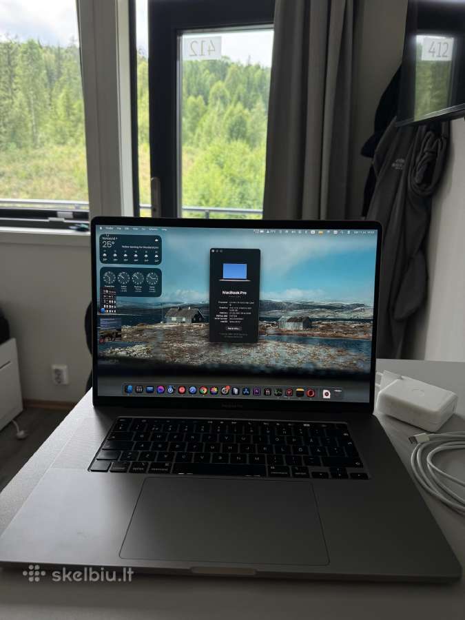 MacBook Pro 16" i9 32gb RAM 1tb 8gb Radeon - nuotraukos Nr. 3