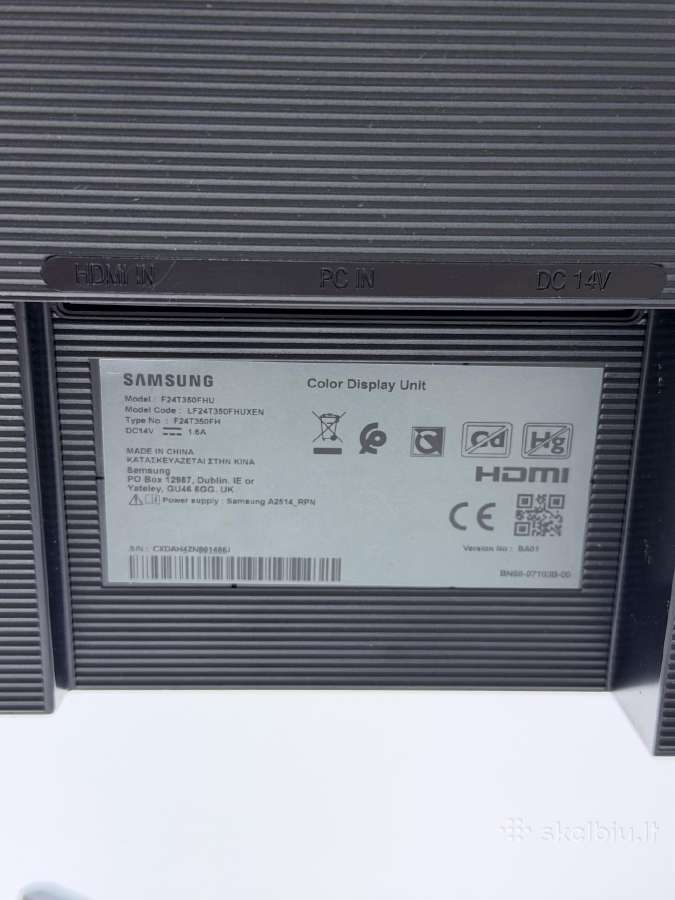 Monitorius Samsung 24 inch 75hz - nuotraukos Nr. 3