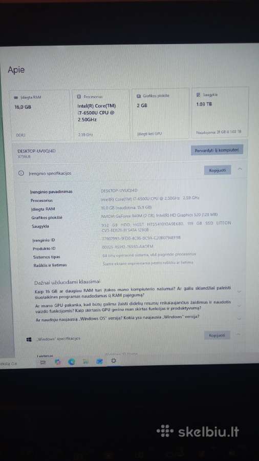 Asus x756u - nuotraukos Nr. 6