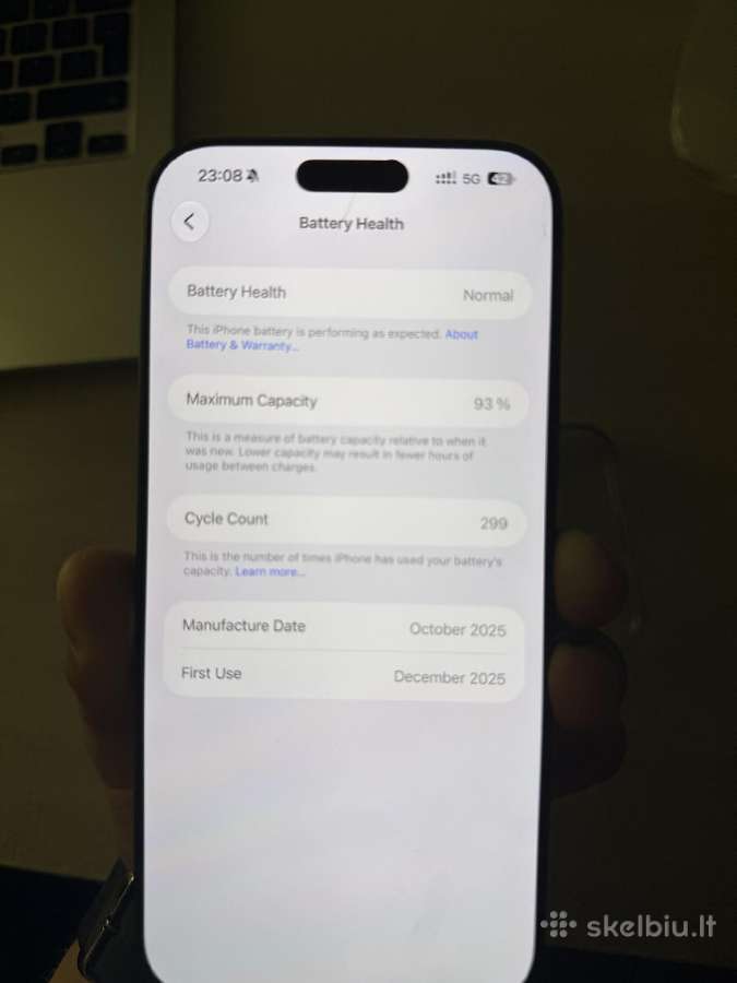 Parduodu iPhone 17 pro max 256gb blue - nuotraukos Nr. 2