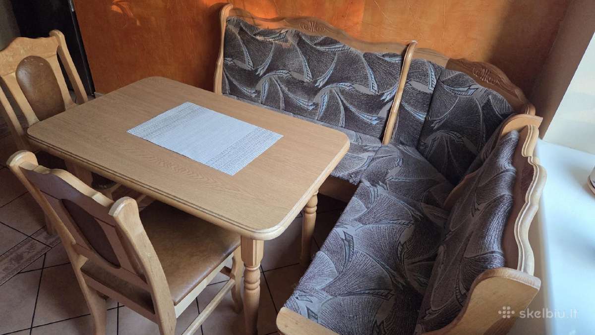 Virtuvinis kampas, stalas ir 2 kėdės - nuotraukos Nr. 2