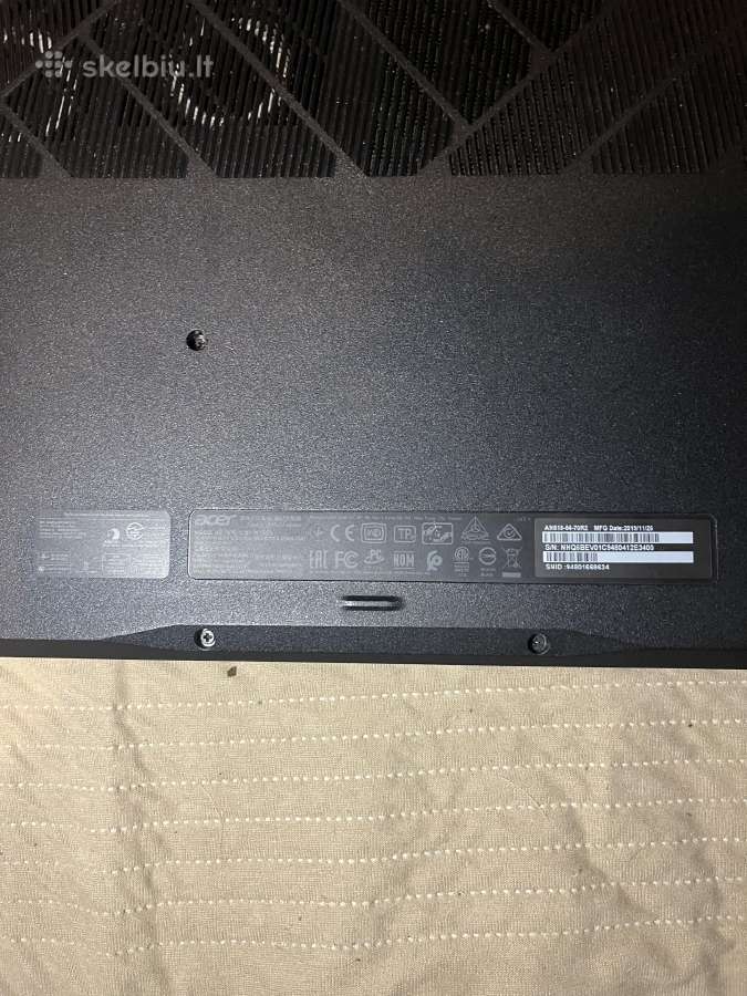 Acer nitro 5 - nuotraukos Nr. 4