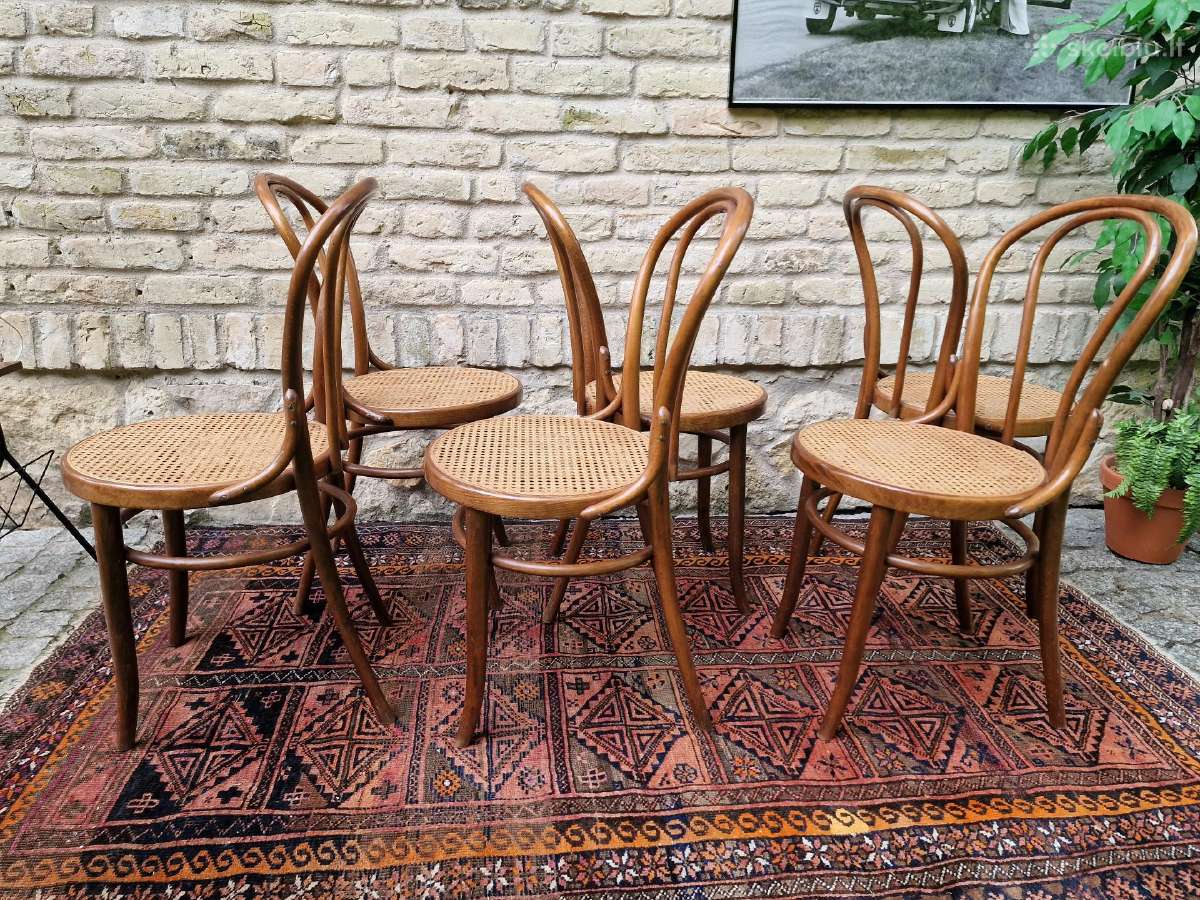 Vintažinės mid century Thonet st.bukmedžio kėdės - nuotraukos Nr. 15