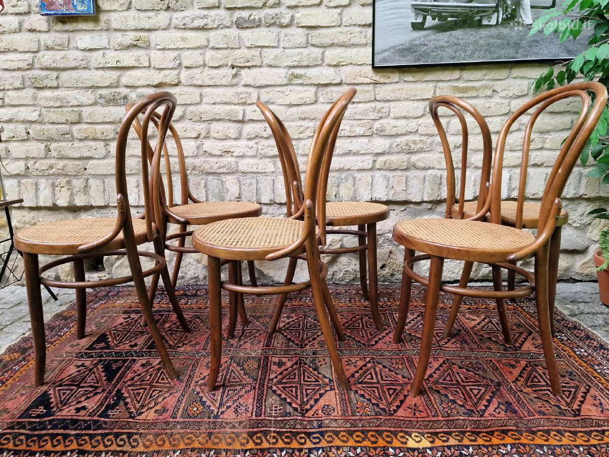 Vintažinės mid century Thonet st.bukmedžio kėdės - nuotraukos Nr. 16