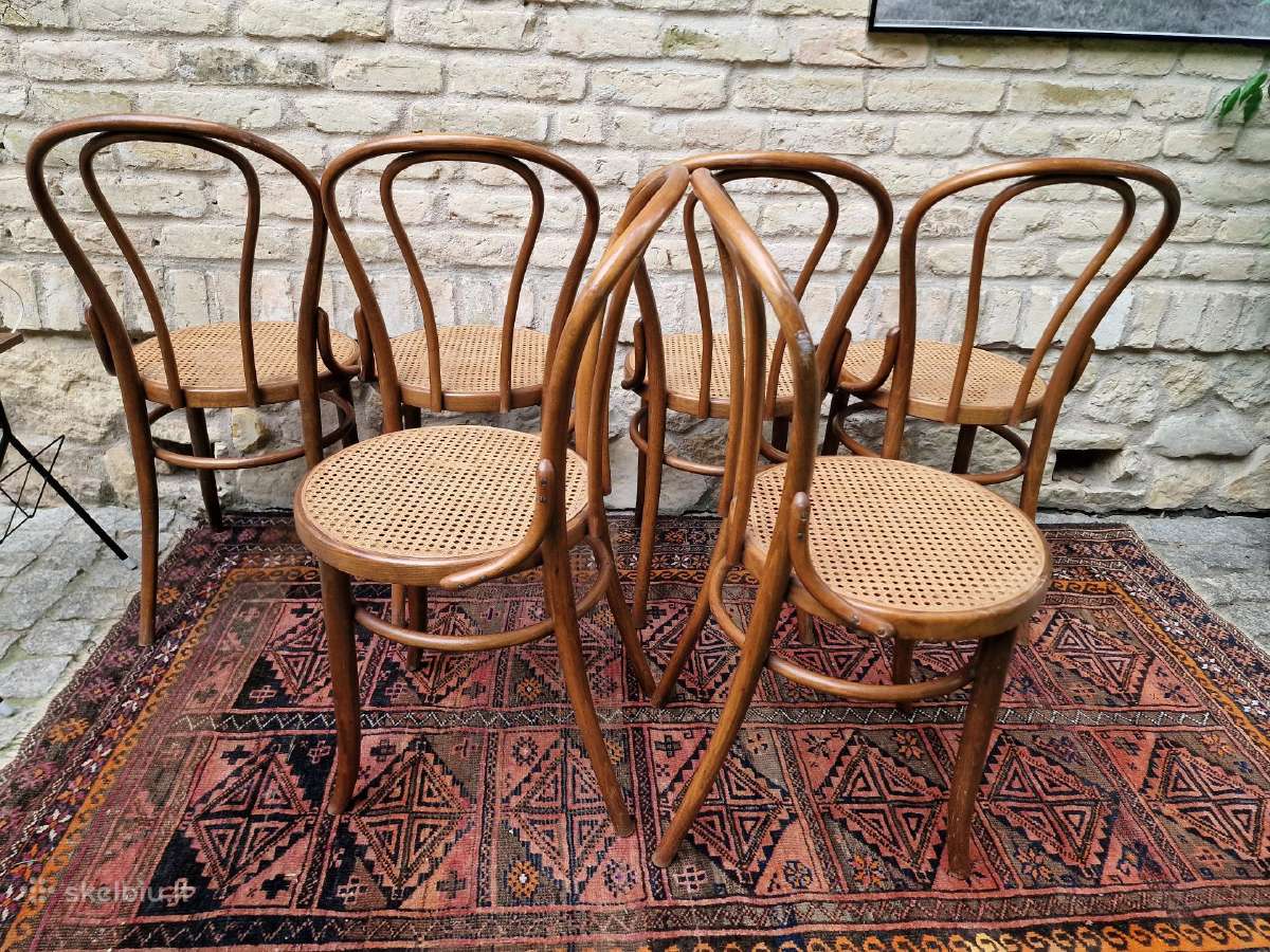 Vintažinės mid century Thonet st.bukmedžio kėdės - nuotraukos Nr. 19