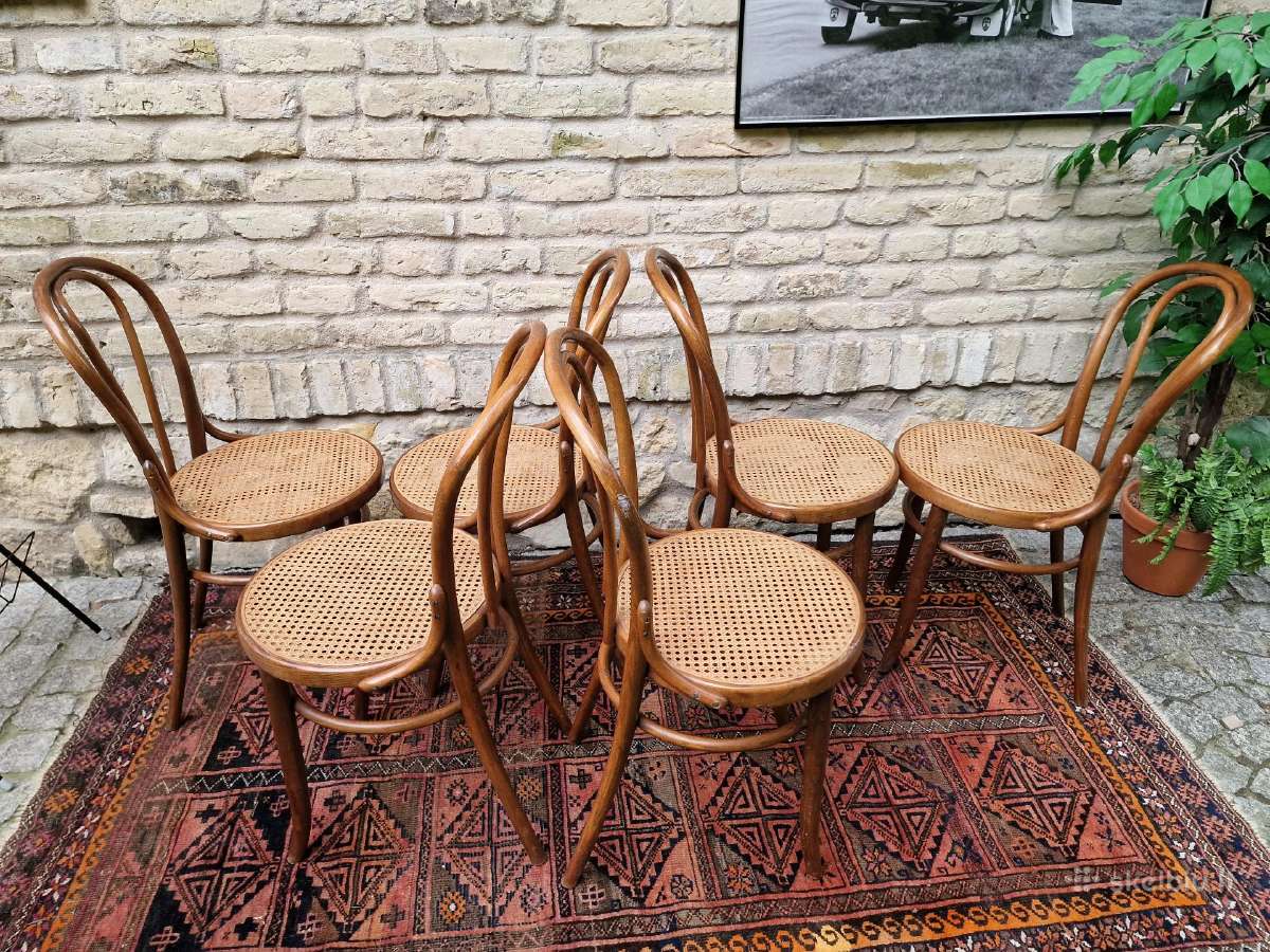 Vintažinės mid century Thonet st.bukmedžio kėdės - nuotraukos Nr. 20