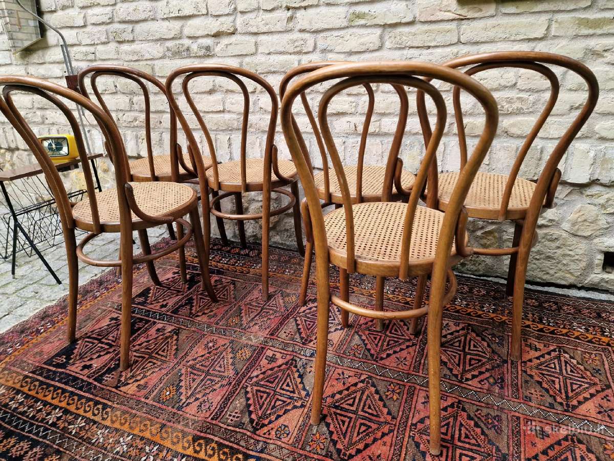 Vintažinės mid century Thonet st.bukmedžio kėdės - nuotraukos Nr. 21