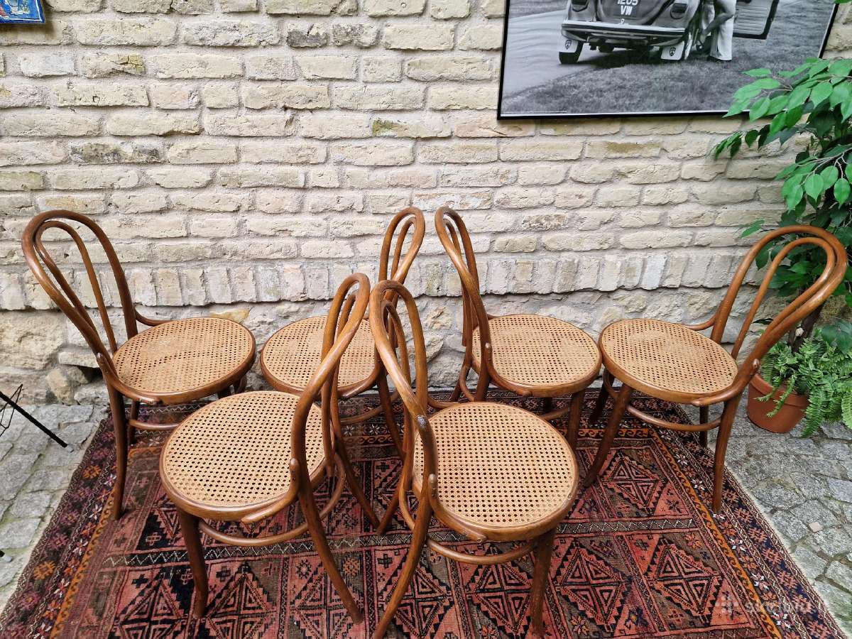 Vintažinės mid century Thonet st.bukmedžio kėdės - nuotraukos Nr. 25