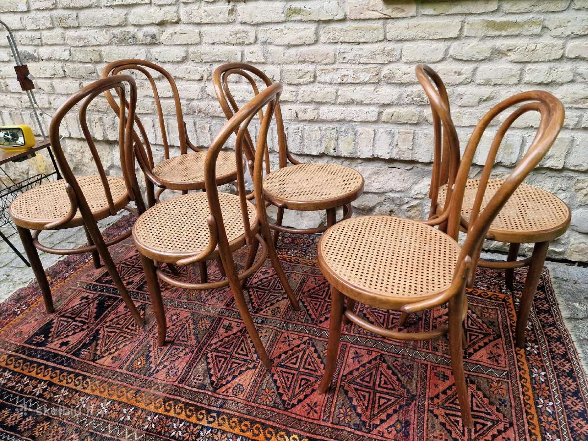 Vintažinės mid century Thonet st.bukmedžio kėdės - nuotraukos Nr. 27