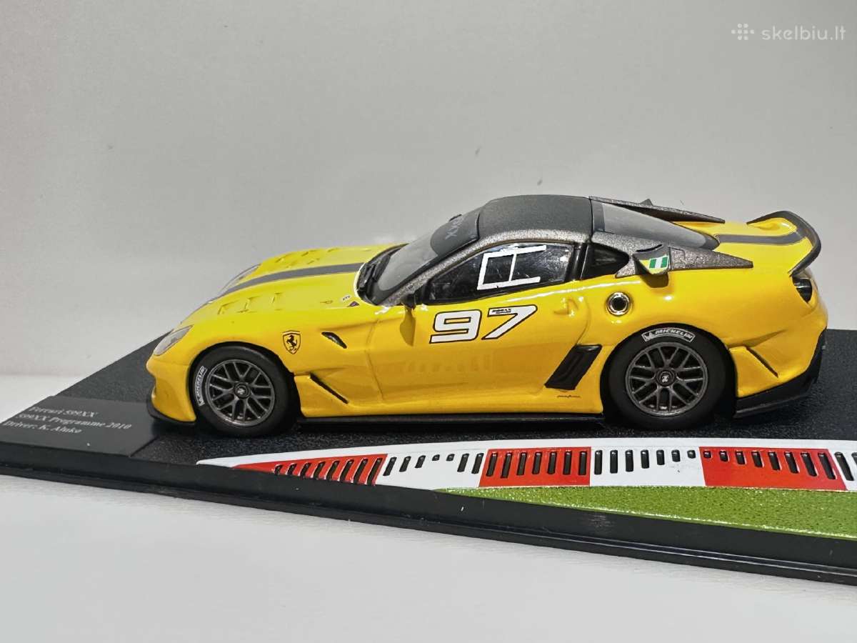 Ferrari 599xx #97 Aluko 2010 geltona 1:43 Ferra - nuotraukos Nr. 3