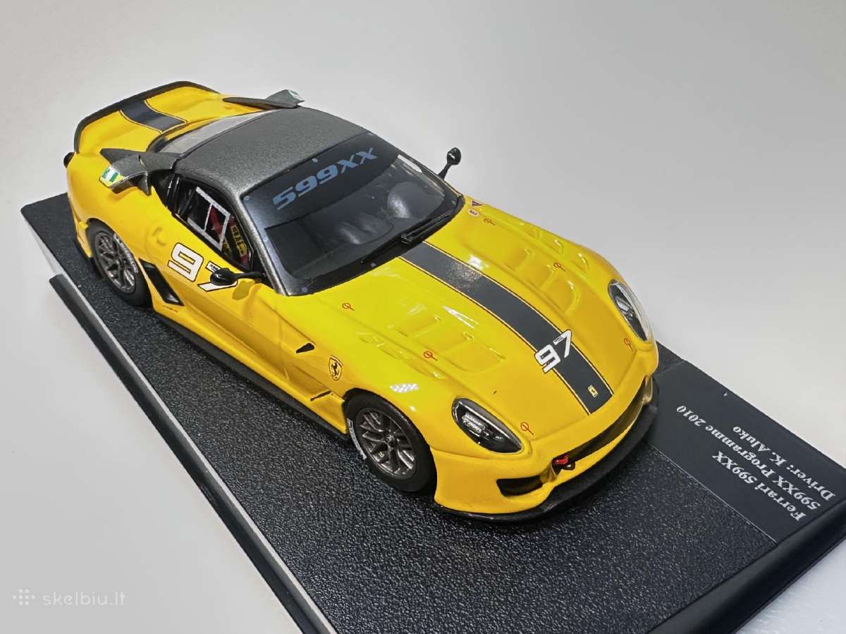 Ferrari 599xx #97 Aluko 2010 geltona 1:43 Ferra - nuotraukos Nr. 6