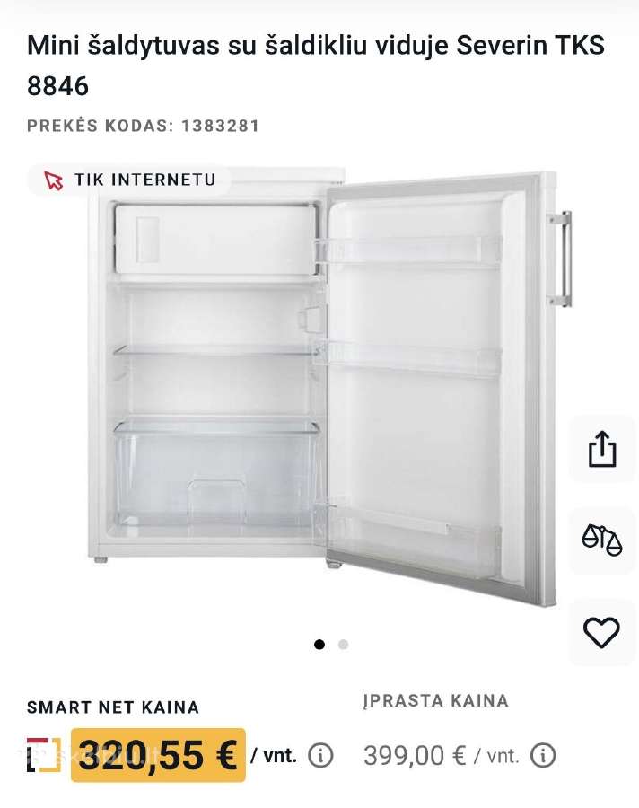 Parduodamas naujas mini šaldytuvas - nuotraukos Nr. 2