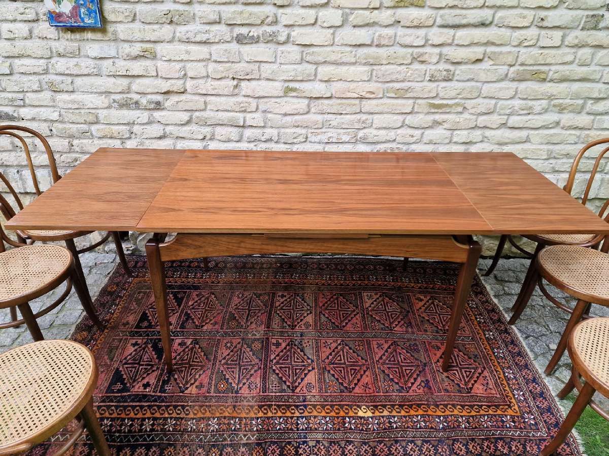 Vintažinis mid century valgomojo stalas - nuotraukos Nr. 3