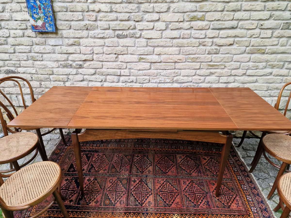 Vintažinis mid century valgomojo stalas - nuotraukos Nr. 12