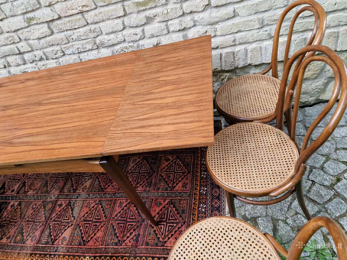 Vintažinis mid century valgomojo stalas - nuotraukos Nr. 14