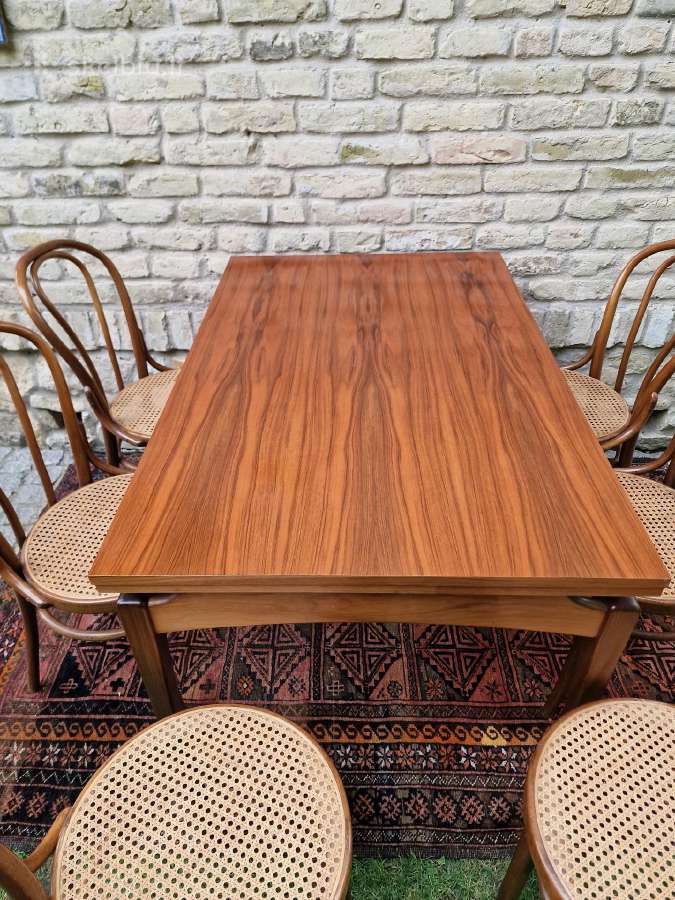 Vintažinis mid century valgomojo stalas - nuotraukos Nr. 23