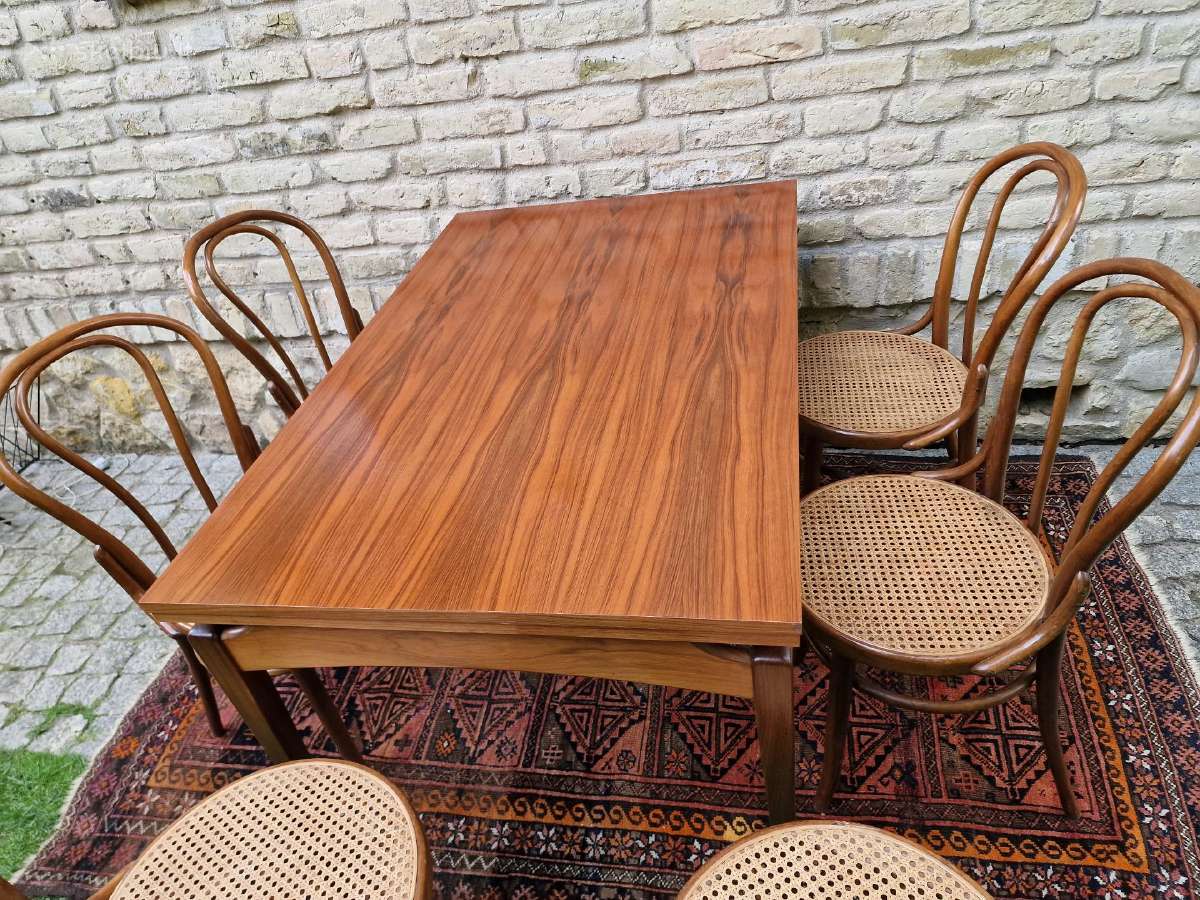 Vintažinis mid century valgomojo stalas - nuotraukos Nr. 4